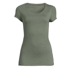 💖NOBO Army Green Cap Sleeve T-Shirt for Juniors (Size Med 7-9)